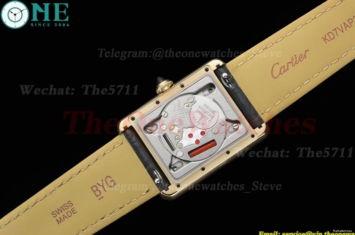 25.5mm DRF Dial Must Silver Quartz YG Tank LE 0224